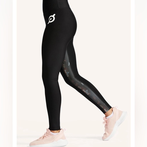 Peloton Show Up Floral Legging Black Size Large - Picture 3 of 8